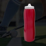 Maxbell Squeeze Water Bottle 950ml Squeezable Sports Bottle for Travel Hockey Adults Red