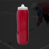 Maxbell Squeeze Water Bottle 950ml Squeezable Sports Bottle for Travel Hockey Adults Red