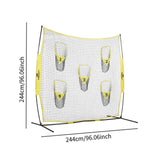 Maxbell Trainer Throwing Net 8 x 8ft Training Equipment for Kids Adults