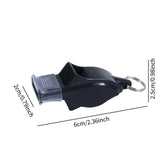 Maxbell Sports Whistle Lightweight Portable with Lanyard for Referees Soccer Outdoor Black
