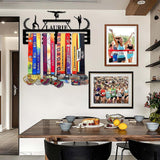 Maxbell Display Rack for Awards Sturdy Utility Easy Installation Sports Medal Holder 40x19.8 cm