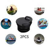 Maxbell 2Pcs Drain Holes Stopper Accessory Lightweight Scupper Plugs for Marine Boat