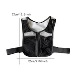Maxbell Running Vest Bag Running Gear Breathable Chest Pack Mobile Phone Chest Bag Black