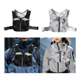Maxbell Running Vest Bag Running Gear Breathable Chest Pack Mobile Phone Chest Bag Black