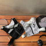 Maxbell Running Vest Bag Running Gear Breathable Chest Pack Mobile Phone Chest Bag Black