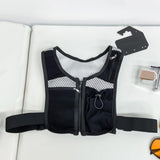 Maxbell Running Vest Bag Running Gear Breathable Chest Pack Mobile Phone Chest Bag Black