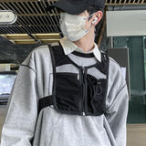 Maxbell Running Vest Bag Running Gear Breathable Chest Pack Mobile Phone Chest Bag Black