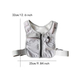 Maxbell Running Vest Bag Running Gear Breathable Chest Pack Mobile Phone Chest Bag Gray