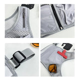 Maxbell Running Vest Bag Running Gear Breathable Chest Pack Mobile Phone Chest Bag Gray