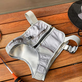 Maxbell Running Vest Bag Running Gear Breathable Chest Pack Mobile Phone Chest Bag Gray
