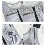 Maxbell Running Vest Bag Running Gear Breathable Chest Pack Mobile Phone Chest Bag Gray