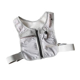 Maxbell Running Vest Bag Running Gear Breathable Chest Pack Mobile Phone Chest Bag Gray