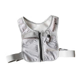 Maxbell Running Vest Bag Running Gear Breathable Chest Pack Mobile Phone Chest Bag Gray