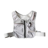 Maxbell Running Vest Bag Running Gear Breathable Chest Pack Mobile Phone Chest Bag Gray