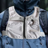 Maxbell Running Vest Bag Running Gear Breathable Chest Pack Mobile Phone Chest Bag Gray