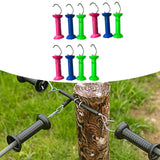 Maxbell 10Pcs Electric Fence Gate Handles Ranch Fence Accessories for Outside Farmer