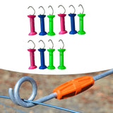 Maxbell 10Pcs Electric Fence Gate Handles Ranch Fence Accessories for Outside Farmer