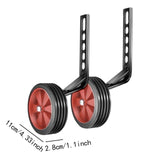 Maxbell Child Bike Training Wheels 12" 14" 16" 18" 20" Children Bicycles Rear Wheels Red