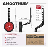 Maxbell Child Bike Training Wheels 12" 14" 16" 18" 20" Children Bicycles Rear Wheels Red