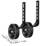 Maxbell Child Bike Training Wheels 12" 14" 16" 18" 20" Children Bicycles Rear Wheels Black