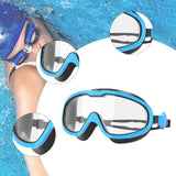 Maxbell Swimming Goggles Clear View Swimming Glasses for Women Men Youth Adults Kids Blue Black