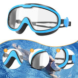 Maxbell Swimming Goggles Clear View Swimming Glasses for Women Men Youth Adults Kids Blue Black