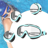 Maxbell Swimming Goggles Clear View Swimming Glasses for Women Men Youth Adults Kids Green Black