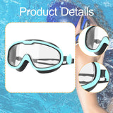 Maxbell Swimming Goggles Clear View Swimming Glasses for Women Men Youth Adults Kids Green Black