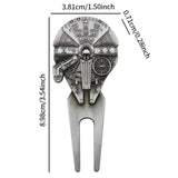 Maxbell Golf Divot Repair Tool Lightweight Sports Women Men Gift Beginners Accessory Antique Tin Color