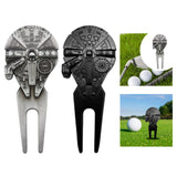 Maxbell Golf Divot Repair Tool Lightweight Sports Women Men Gift Beginners Accessory Antique Tin Color