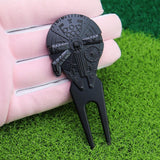 Maxbell Golf Divot Repair Tool Lightweight Sports Women Men Gift Beginners Accessory Black