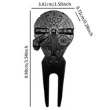 Maxbell Golf Divot Repair Tool Lightweight Sports Women Men Gift Beginners Accessory Black