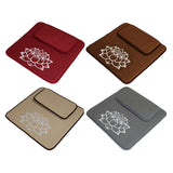 Maxbell Meditation Cushion Seat Yoga Seating Square Nonslip Bedroom Floor Pillow Set Deep Red