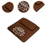 Maxbell Meditation Cushion Seat Yoga Seating Square Nonslip Bedroom Floor Pillow Set Coffee