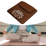 Maxbell Meditation Cushion Seat Yoga Seating Square Nonslip Bedroom Floor Pillow Set Coffee