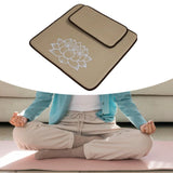 Maxbell Meditation Cushion Seat Yoga Seating Square Nonslip Bedroom Floor Pillow Set Khaki