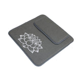 Maxbell Meditation Cushion Seat Yoga Seating Square Nonslip Bedroom Floor Pillow Set Gray