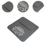 Maxbell Meditation Cushion Seat Yoga Seating Square Nonslip Bedroom Floor Pillow Set Gray