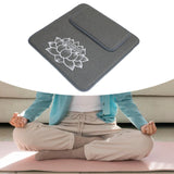 Maxbell Meditation Cushion Seat Yoga Seating Square Nonslip Bedroom Floor Pillow Set Gray