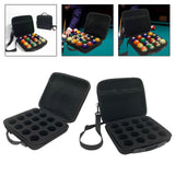 Maxbell Pool Ball Case Zipper Billiard Carrying Bag for Equipment Travel Tournaments Without strap