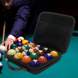 Maxbell Pool Ball Case Zipper Billiard Carrying Bag for Equipment Travel Tournaments Without strap