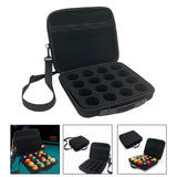 Maxbell Pool Ball Case Zipper Billiard Carrying Bag for Equipment Travel Tournaments With strap