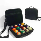 Maxbell Pool Ball Case Zipper Billiard Carrying Bag for Equipment Travel Tournaments With strap