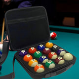 Maxbell Pool Ball Case Zipper Billiard Carrying Bag for Equipment Travel Tournaments With strap