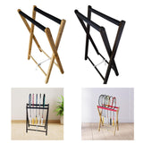 Maxbell Badminton Racquet Storage Rack Tennis Racket Holder for Garages Stadium Wood