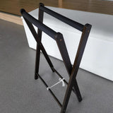 Maxbell Badminton Racquet Storage Rack Tennis Racket Holder for Garages Stadium Dark Brown