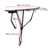 Maxbell Rear Bicycle Rack Sturdy Bike Cargo Rack for Cycling 26 inch Bikes Commuting Small Hole
