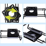 Maxbell Boat Swivel Seat Base Pontoon Seat Slide Track for Speedboat Yacht Boat