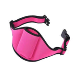 Maxbell Microphone Belt Bag Protector Microphone Holder for Running Exercise Theatre Rose Red
