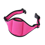 Maxbell Microphone Belt Bag Protector Microphone Holder for Running Exercise Theatre Rose Red